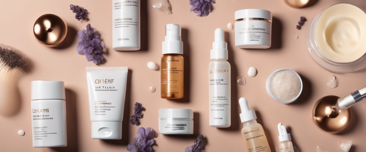 Before and after results of anti-aging serums